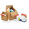 ColomPac carton pliable Eurobox S, fermeture autocollante &amp; fil d'arrachage, pliage en Z, peut être combiné avec des palettes Euro, extérieur L 150 x l 100 x H 150 mm, intérieur L 95 mm, 20 pièces, carton ondulé, brun