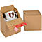 ColomPac carton pliable Eurobox S, fermeture autocollante &amp; fil d'arrachage, pliage en Z, peut être combiné avec des palettes Euro, extérieur L 200 x l 150 x H 200 mm, intérieur L 194 mm, 20 pièces, carton ondulé, brun
