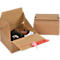 ColomPac carton pliable Eurobox S, fermeture autocollante &amp; fil d'arrachage, pliage en Z, peut être combiné avec des palettes Euro, extérieur L 200 x l 200 x H 100 mm, intérieur L 194 mm, 20 pièces, carton ondulé, brun