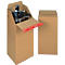 ColomPac carton pliable Eurobox S, fermeture autocollante &amp; fil d'arrachage, pliage en Z, peut être combiné avec des palettes Euro, extérieur L 200 x l 200 x H 400 mm, intérieur L 194 mm, 20 pièces, carton ondulé, brun