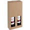 ColomPac SAWP wijnkarton, voor 2 flessen, L 182 x B 93 x H 374 mm, golfkarton, kraftbruin, 10 stuks