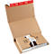 Opened cardboard box with product. Red strip at the top with the lettering 'Original ColomPac'. White packaging inside.