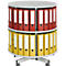 Colonne rotative à 2 étages pour classeurs à levier, sans classeur à levier, H 880 mm