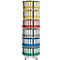 Colonne rotative à 6 étages pour classeurs à levier, entièrement pivotant, H 2380 mm