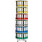 Columna giratoria de archivadores de 6 pisos, todo giratorio, Al 2380 mm