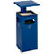 Combi-asbak B32, met dak, incl. binnenwerk, blauw