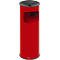 Combi-asbak, H 610 mm, rood