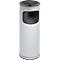 Combi-asbak, H 610 mm, rvs