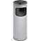 Combi-asbak, H 610 mm, zilver