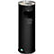 Combi-asbak, H 660 mm, antiek/zilver