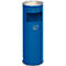 Combi-asbak, H 660 mm, gentiaanblauw