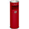 Combi-asbak, H 660 mm, rood