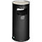 Combi-asbak, H 700 mm, antiek/zilver