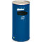 Combi-asbak, H 700 mm, gentiaanblauw