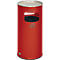 Combi-asbak, H 700 mm, rood