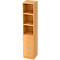Combi-boekenkast, 5 OH, 3 open vakken + 4 laden, B 406 x D 420 x H 2004 mm, beukendecor