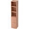 Combi-boekenkast, 5 OH, 3 open vakken + 4 laden, B 406 x D 420 x H 2004 mm, notendecor