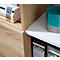 Combikast LIONI - van hout - B 850 x D 400 x H 1200 mm - wit en Navarra eik decor