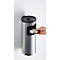 Combinatie-asbak, afvalvolume van 5,6 liter, moeilijk ontvlambaar, kantelinrichting, incl. bevestigingsmateriaal, Ø 180 x H 400 mm, metaal, zilver