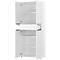 Combinatiekast Porto, 1 lade, 4 deuren en 3 legplanken, 4 OH, B 810 x D 400 x H 1970 mm, wit