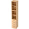 Combinatiekast TOPAS LINE, 6 dossierhoogtes, legborden + 4 laden, esdoorn/mapulier