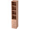 Combinatiekast TOPAS LINE, 6 dossierhoogtes, legborden + 4 laden, notenhout/notenhout