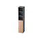 Combinatiekast TOPAS LINE, 6 dossierhoogtes, legborden + 6 laden, grafiet/eiken