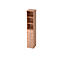 Combinatiekast TOPAS LINE, 6 dossierhoogtes, legborden + 6 laden, notenhout/notenhout