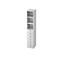 Combinatiekast TOPAS LINE, 6 dossierhoogtes, legborden + 6 laden, wit/wit