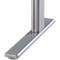 Comfort tafelframe, voor bureaubreedtes 1200-2000 mm, elektrisch in hoogte verstelbaar, H 610-1280 mm, C-voet, zilver