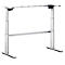 Comfort tafelframe, voor bureaubreedtes 1200-2000 mm, elektrisch in hoogte verstelbaar, H 610-1280 mm, C-voet, zilver