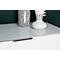 Commode, avec 4 tiroirs, façade et dessus en verre, L 830 x P 420 x H 1020 mm, blanc
