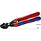 Zijkniptang met rode en blauwe handgrepen, Knipex-logo, afmeting ca. 60 mm.