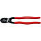 Afbeelding van een rode en zwarte Knipex-boutenschaar. Op de handvatten staat "KNIPEX 71 01 250".