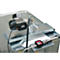 Compacte smeermiddelunit CEMO ECO UNI 1000, elektrische pomp voor verse olie, 15 m slang, open haspel