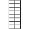 Compartimentage pour tiroirs SE 6181, répartition en seizièmes, P 600 x l. 112 x H 100 mm
