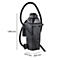Black vacuum cleaner, side view with dimensions and the lettering "MAMMUT" on the device. Hose and nozzle recognizable.