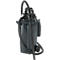 Dark grey industrial vacuum cleaner with black hose and nozzle.