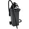 Black industrial vacuum cleaner with hose and wheels. The container has the inscriptions 'Manutec Mammut' and 'Schäfer'.