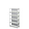 Complete stelling PROGRESS 500 T, basissectie, met achterwand, H 1900 x B 960 x D 340 mm