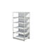 Complete stelling PROGRESS 500 T, basissectie, met achterwand, H 1900 x B 960 x D 640 mm
