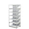 Complete stelling PROGRESS 500 T, basissectie, met achterwand, H 2250 x B 960 x D 640 mm