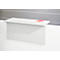 Comptoir d'accueil Come-In, 1 étagère, droit, largeur 1600 mm, blanc/blanc 