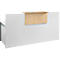 Comptoir d'accueil Come-In, 1 étagère, droit, largeur 1800 mm, blanc/érable 