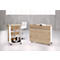 Comptoir d'accueil Jacky - l. 800 x P 520 x H 1130 mm - décor chêne sauvage