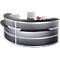 Comptoir d'appoint Tool, rond, l. 1910 x P 850 x H 1100 mm, anthracite/verre synthétique anthracite