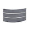 Comptoir d'appoint Tool, rond, l. 1910 x P 850 x H 1100 mm, anthracite/verre synthétique anthracite