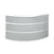 Comptoir d'appoint Tool, rond, l. 1910 x P 850 x H 1100 mm, coloris hêtre/MDF argent