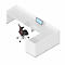 Comptoir en angle Basic C, l. 3676 x P 2476 mm (total)