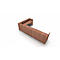 Comptoir en angle Spezia, l. 4055 x P 2455 x H 1130 mm, coloris noix Canaletto